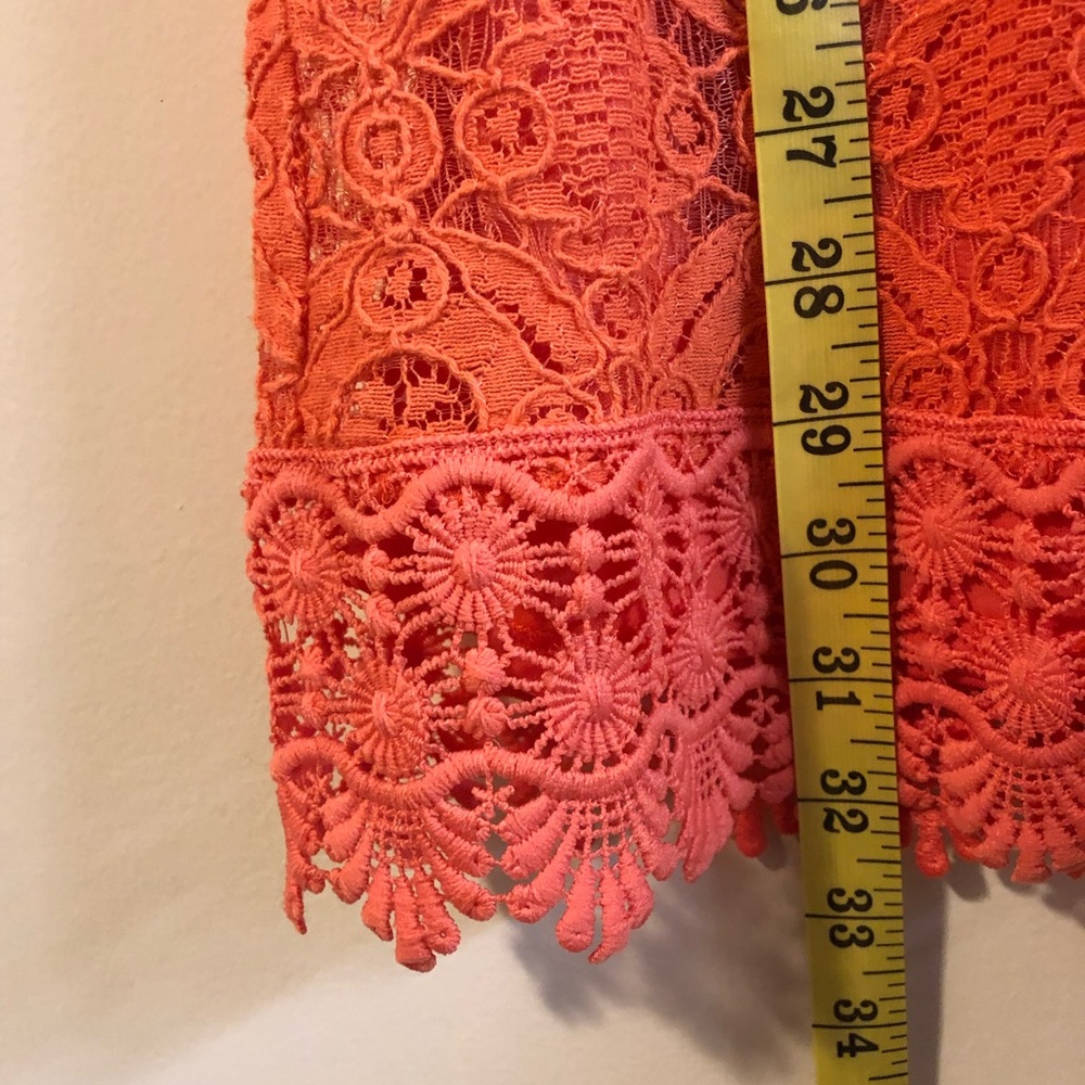 5/$25 Coral Lace Dress - Picture 6 of 6